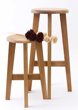 Amazon.co.jp: 松野屋 木製 丸椅子大 : ホーム＆キッチン